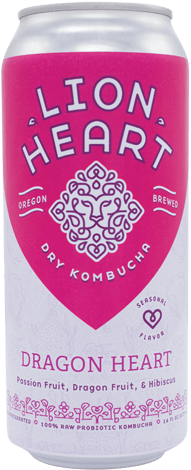 Lion Heart Kombucha Seasonal Flavor Acai Grape