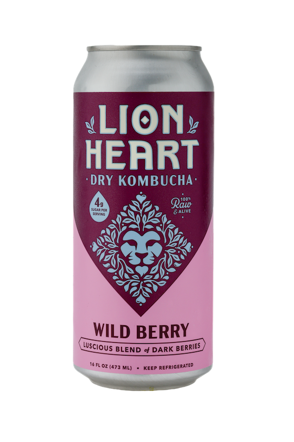 Lion Heart Kombucha Wild Blueberry